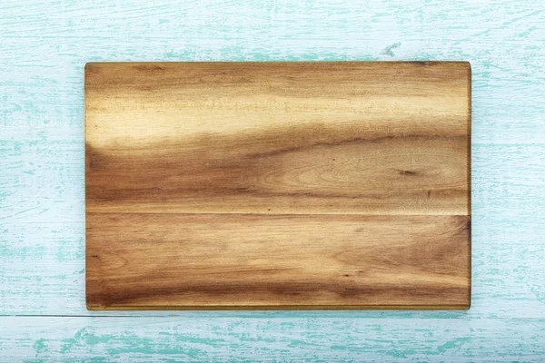 Rechthoekige Houten Snijplank Tafel Ruimte Voor Tex — Stockfoto