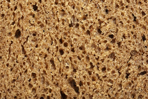 Schwarzbrot Großaufnahme Schneiden Gut Sichtbare Textur Der Brust — Stockfoto