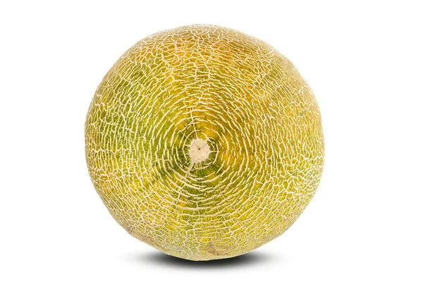 Ganze Melone Isoliert Auf Weißem Hintergrund Schneideweg Raum Für Neues — Stockfoto