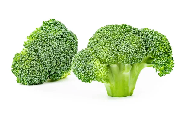 Brócolos isolados sobre fundo branco. — Fotografia de Stock