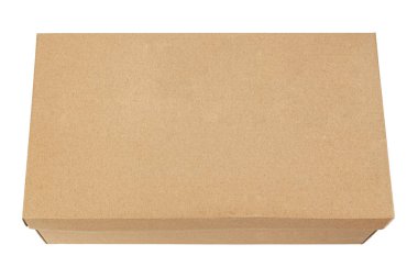 Beyaz arka plan üzerinde ayakkabı kutusu