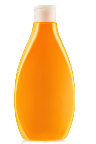 Gel de chuveiro garrafa de plástico — Fotografia de Stock