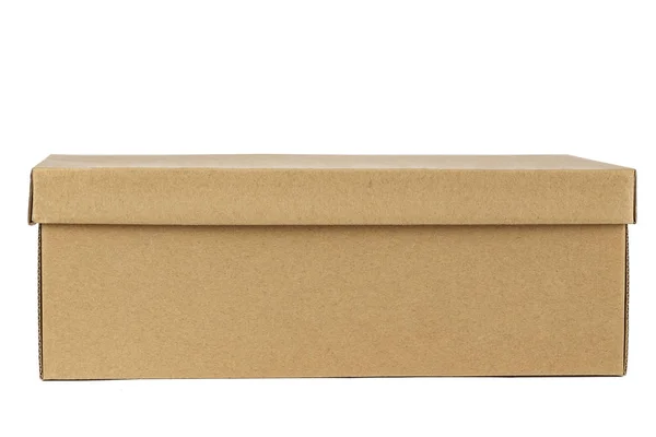 Взуттєва коробка ізольована на білому тлі — стокове фото