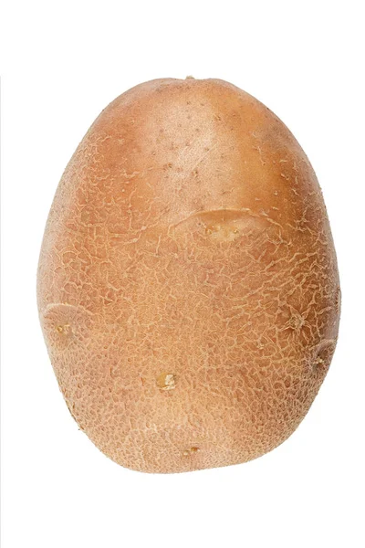 Rauwe aardappelen op witte achtergrond — Stockfoto