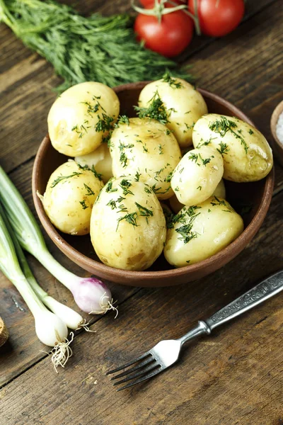 Заміський обід з картоплею — стокове фото