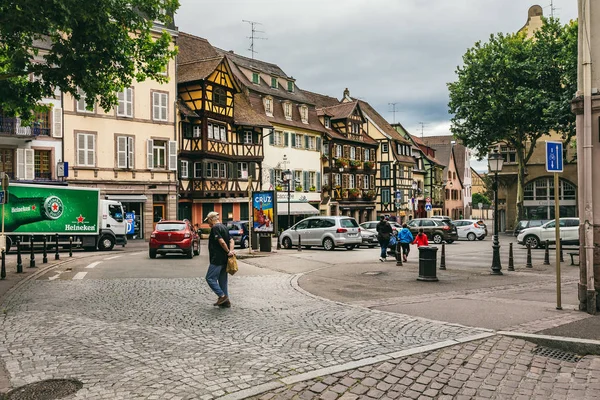 Vesnice Colmar, v Alsasku — Stock fotografie