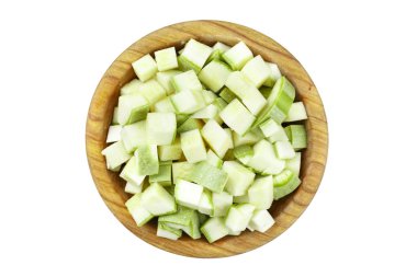 dilimlenmiş kabak izole