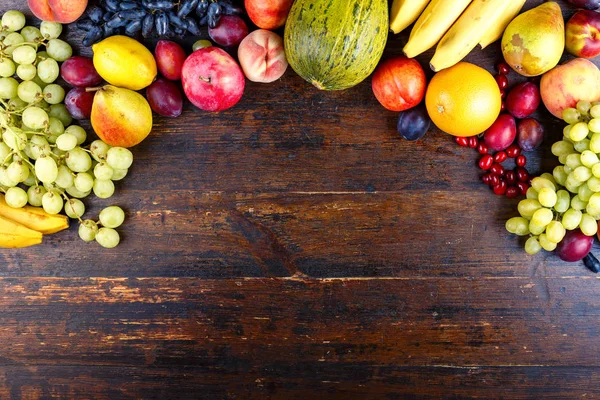 Lugar de frutas diferentes para texto — Fotografia de Stock