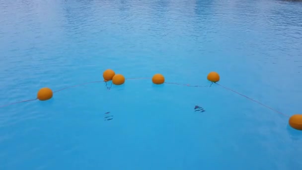 Буи в бассейне — стоковое видео