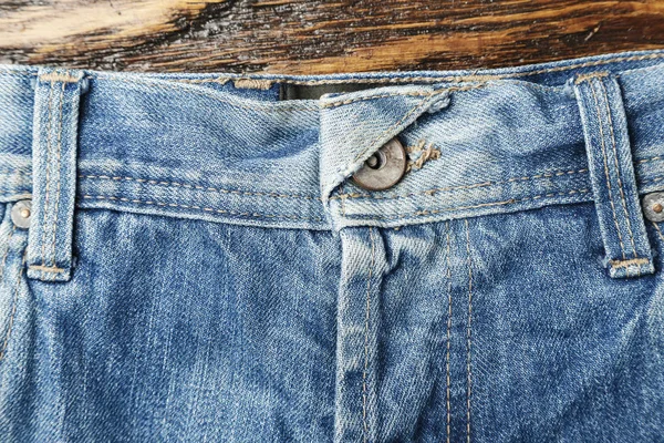 Denim pants top view — Stock Photo, Image