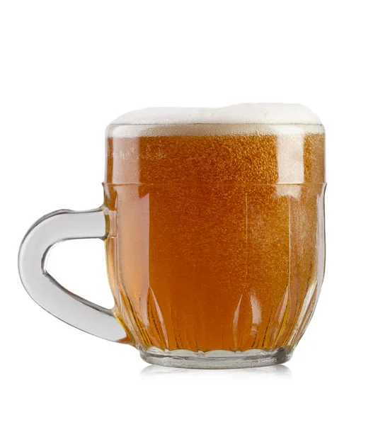 Glas schäumendes Bier — Stockfoto