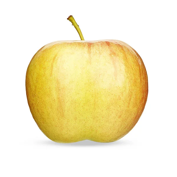 Świeże jabłko izolowane na białym tle. — Zdjęcie stockowe