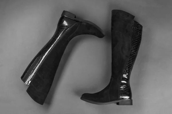 Herfstlaarzen voor vrouwen — Stockfoto