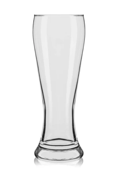 Bierglas auf weißem Hintergrund — Stockfoto