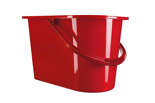 Red MOP Bucket Place voor tekst — Stockfoto