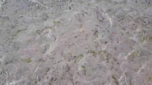 Вода з берега моря — стокове відео
