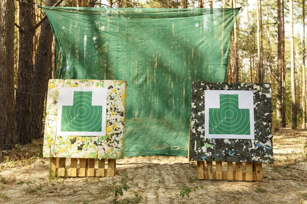 Target in the forest — Stock Photo, Image