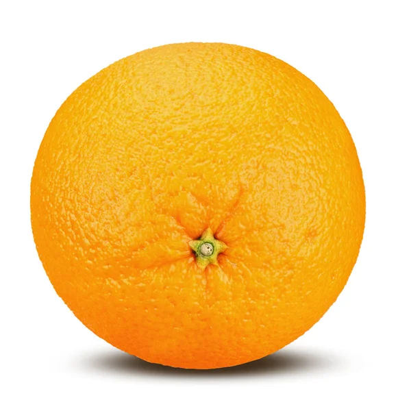 Ripe orange isolated on white background. — Stock Photo, Image