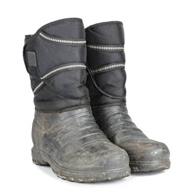 Erkek lastik botları.