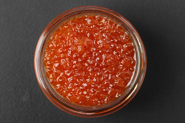 Red caviar on the table — Stock Photo, Image