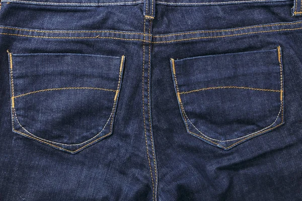 Jeans bolsos traseiros — Fotografia de Stock