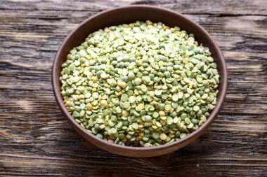 Masada çorba için bezelye