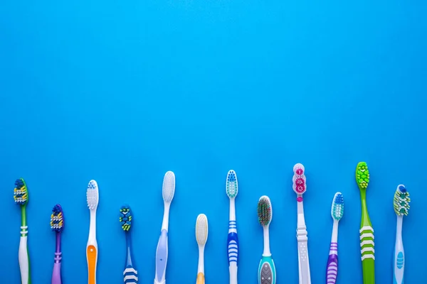 Toothbrush Isolated Blue Background Health Care — Stock Photo, Image