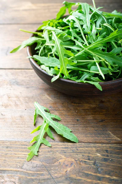 Hojas Frescas Rúcula Rúcula Comida Vegana — Foto de Stock