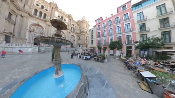 Malaga Espagne Vers Juillet 2019 Arc Marbre Entrée Marché Alimentaire — Video