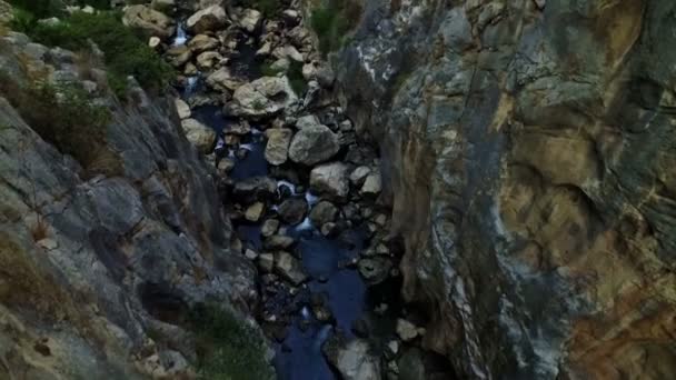 Königsweg Caminito Del Rey Gorge Chorro Malaga Provinz Spanien — Stockvideo