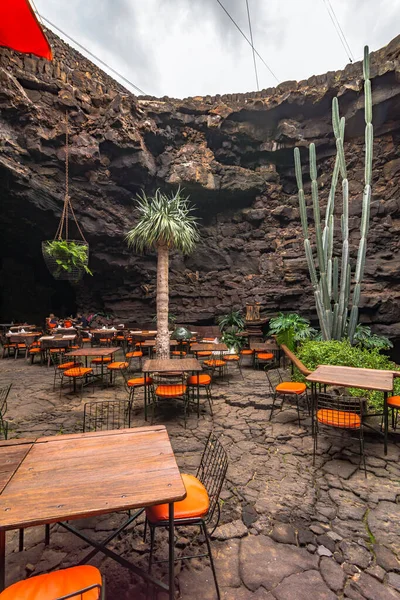 Lanzarote Espanha Por Volta Fevereiro 2019 Restaurante Entrada Para Jameos — Fotografia de Stock