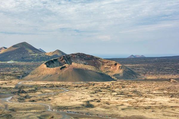 Beautiful Landscape Volcano Cuervo Lanzarote Canary Islands Spain — Stockfoto