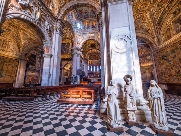 Bergamo Itálie Květen 2018 Interiér Baziliky Santa Maria Maggiore — Stock fotografie