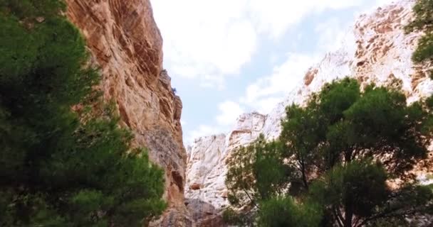 Königsweg Caminito Del Rey Gorge Chorro Malaga Provinz Spanien — Stockvideo