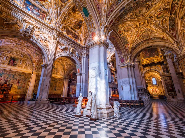 Bergamo Italien Circa Maj 2018 Inredning Basilikan Santa Maria Maggiore — Stockfoto