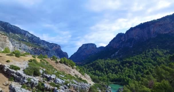 Schöne Landschaft Von Andalusien Spanien Einem Sonnigen Tag — Stockvideo