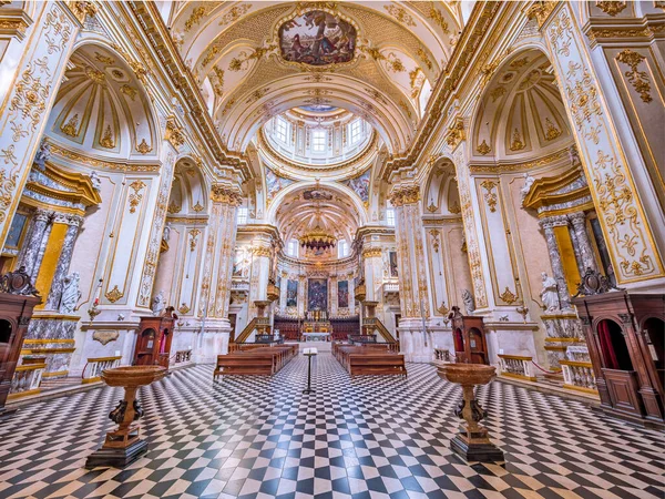 Μπέργκαμο Ιταλία Γύρω Στον Ιούνιο Του 2018 Εσωτερικό Του Καθεδρικού — Φωτογραφία Αρχείου
