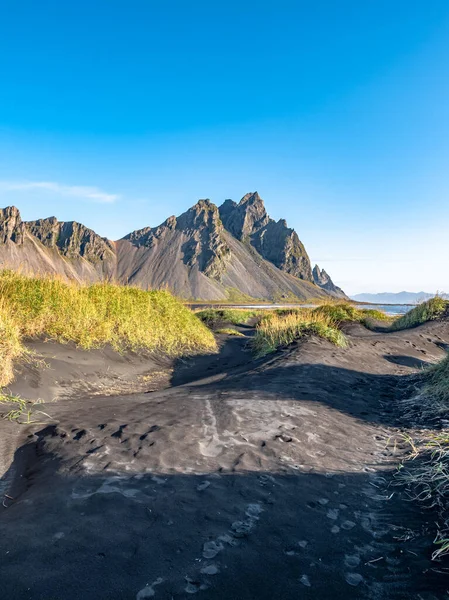 Epica Veduta Aerea Drone Che Sorvola Paesaggio Della Spiaggia Sabbia — Foto Stock