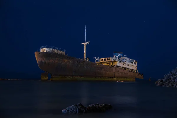 Nave Abandonada Mysterius Lanzarote España — Foto de Stock