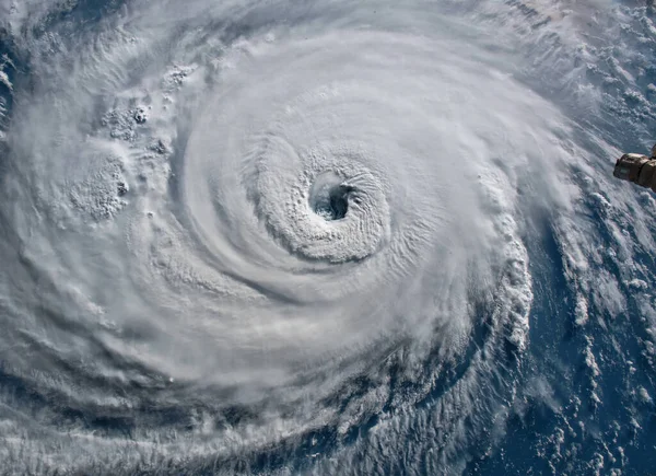 Vista Por Satélite Furacão Florence Sobre Atlântico Perto Costa Dos — Fotografia de Stock