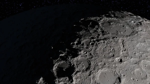 Craters Månens Yta Delar Denna Bild Tillhandahålls Nasa Vetenskapliga Visualisering — Stockfoto