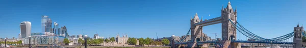 Vista Panorámica Del Puente Torre Sobre Río Támesis Día Soleado —  Fotos de Stock