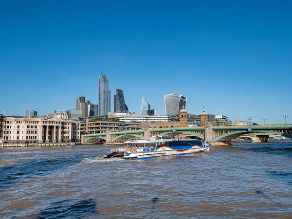 Londra Regno Unito Circa Dicembre 2019 Paesaggio Urbano Del Tamigi — Foto Stock