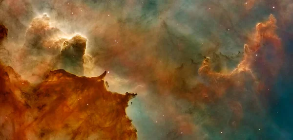 Hubble Bild Örnnebulosorna Pelare Skapelsen Delar Denna Bild Tillhandahålls Nasa — Stockfoto