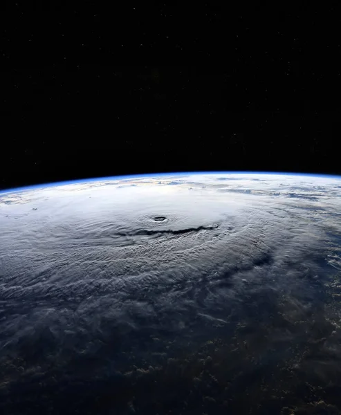Satellitbild Orkan Delar Denna Bild Tillhandahålls Nasa — Stockfoto
