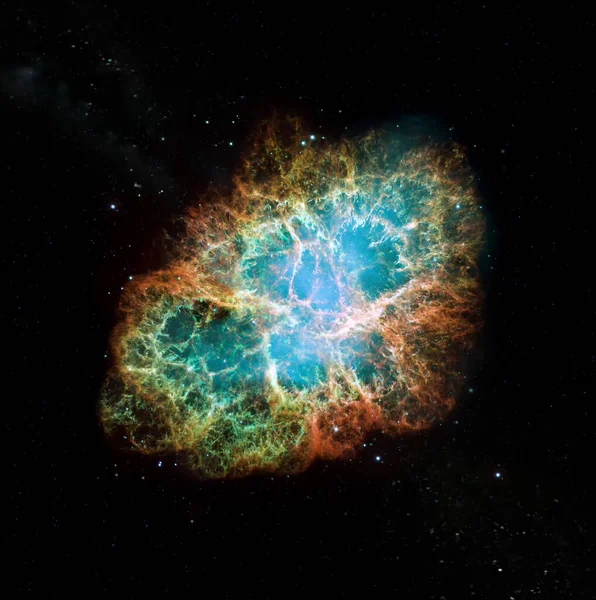 カニ星雲のハッブル画像 Nasaによって提供されたこの画像の要素 — ストック写真