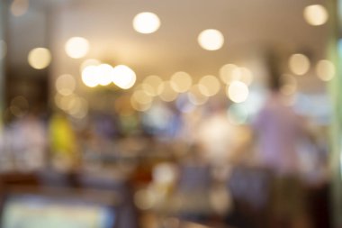Restoran ve kafede soyut bulanıklık.