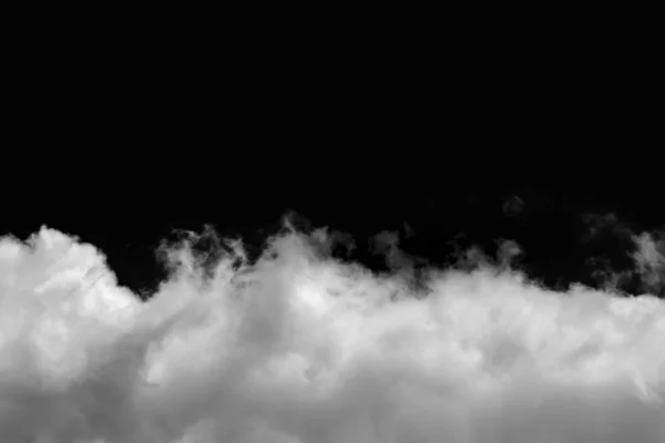 클리핑 경로가 있는 검은색 배경에 격리된 구름. — 스톡 사진