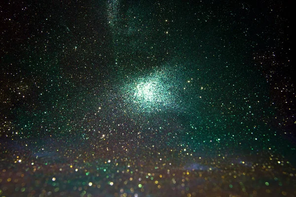 キラキラヴィンテージライトの背景。抽象的な暗い.きらめきワンダーフ — ストック写真