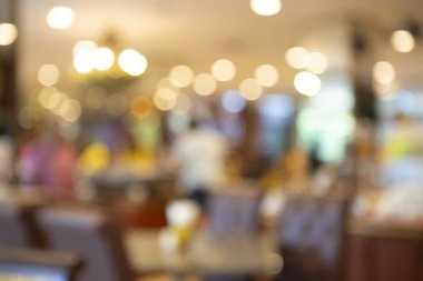 Restoran ve kafede soyut bulanıklık.